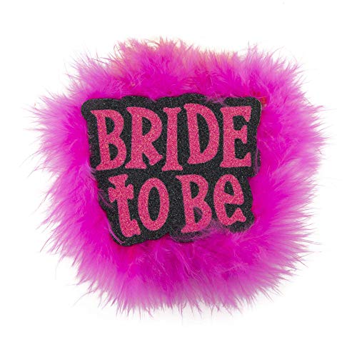 Widmann 8845S - Spilla Bride To Be Adulto Donna, Addio Al Nubilato, Carnevale, Feste A Tema, Colore Nero