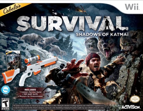 Activision Cabela’S Survival: Shadows Of Katmai, Wii + Top Shot Elite Gun