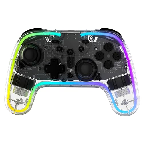 Manette Sans Fil Just For Games Snakebyte Game Pad S Rgb Pour Nintendo Switch