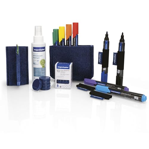 Magnetoplan Biancoboard Accessori-Set Essential Set Blu