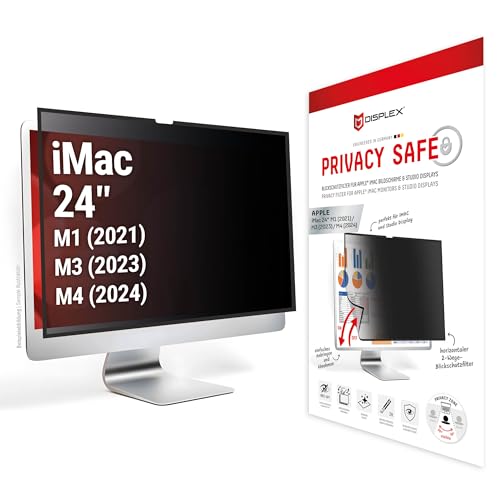 Displex Privacy Safe - Filtro Magnetico A 2 Vie Per Apple Imac 24" (2021)/ (2023) / (2024)