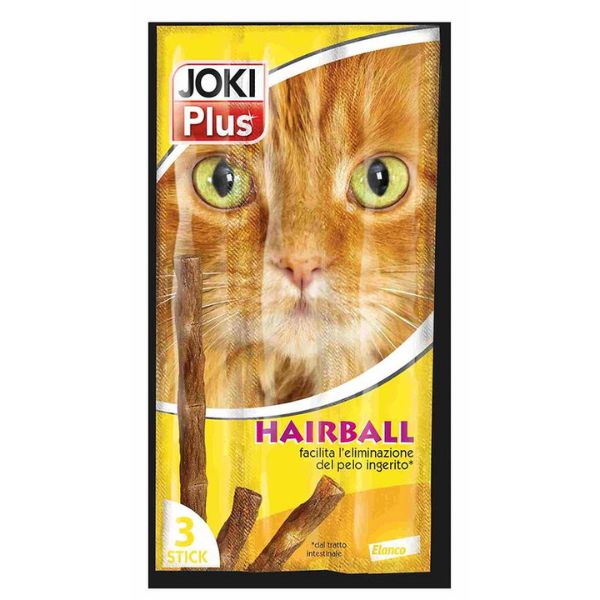 Joki plus 3 stick 15 gr snack per gatto - stick special hairball - spedizione gratis 1° ordine + scegli lo sconto bzr5 / bzr20