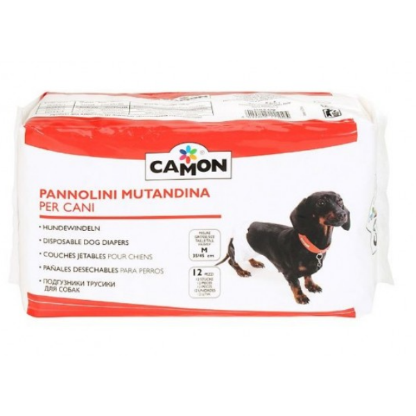 Pannolini mutandina camon - 1 conf da 12 pannolini - tg. m - spedizione gratis 1° ordine + scegli lo sconto bzr5 / bzr20