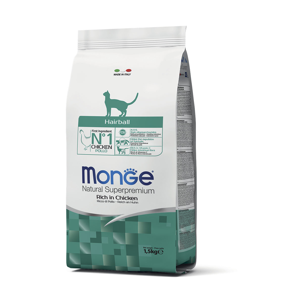 Monge natural superpremium hairball ricco in pollo - 1,5 kg - croccantini per gatti - spedizione gratis 1° ordine + scegli lo sconto bzr5 / bzr20