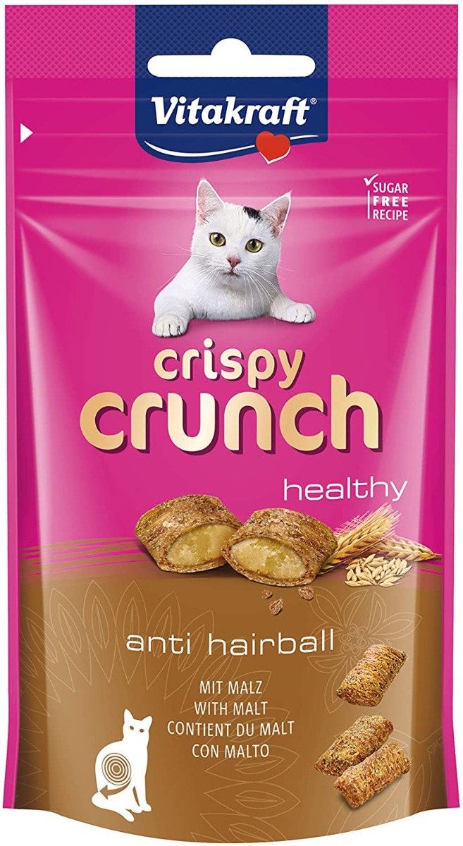 Vitakraft gatto crispy crunch 60 gr - malto - spedizione gratis 1° ordine + scegli lo sconto bzr5 / bzr20