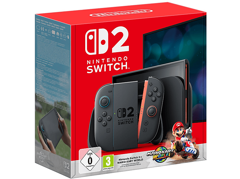 Nintendo Switch 2+Mario Kart World, Nero
