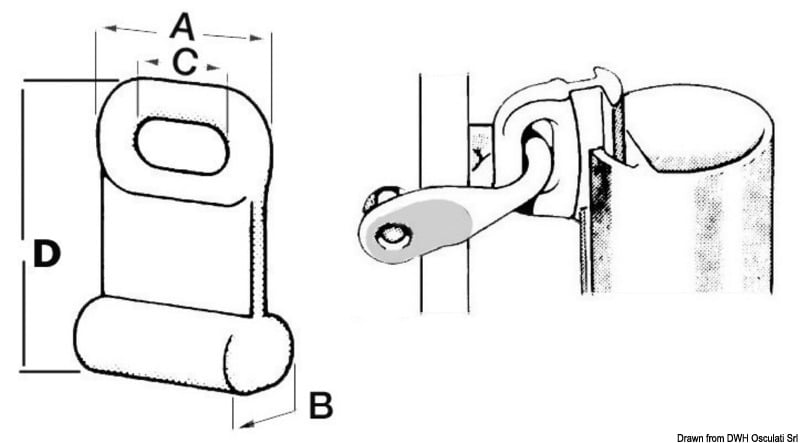 Cursore per randa : Scegli il modello - Cursore per randa 9x23 mm