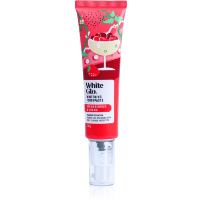 White Glo Whitening Toothpaste Strawberries And Cream Dentifricio 70 G