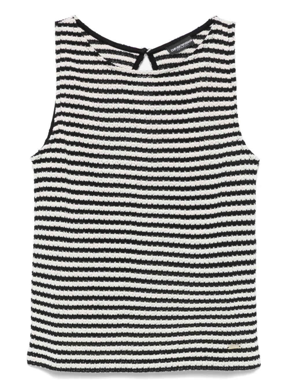 Emporio Armani striped top - Nero