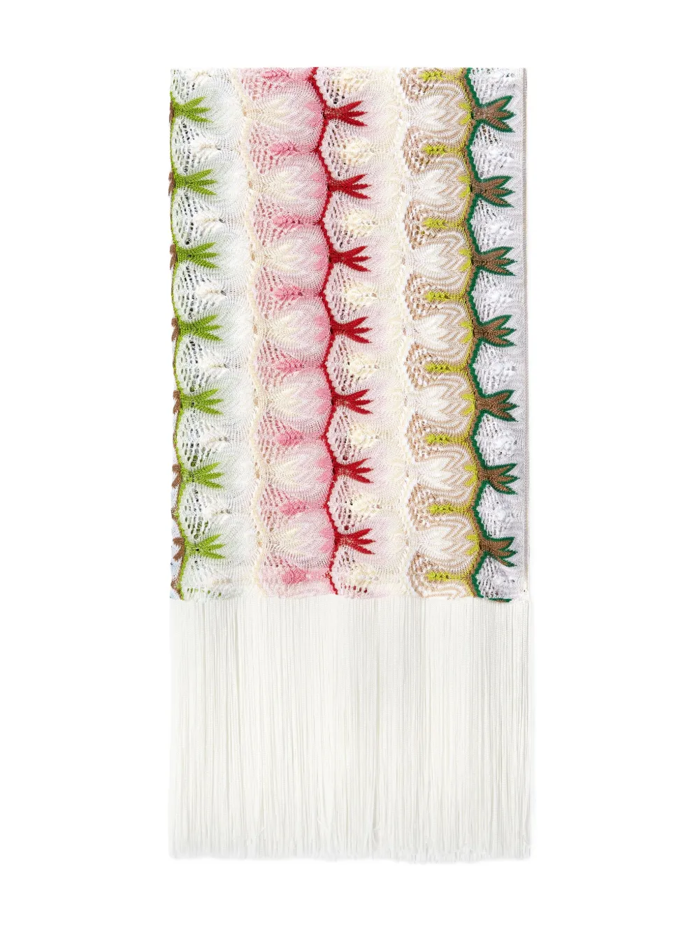 Missoni knitted scarf - Bianco