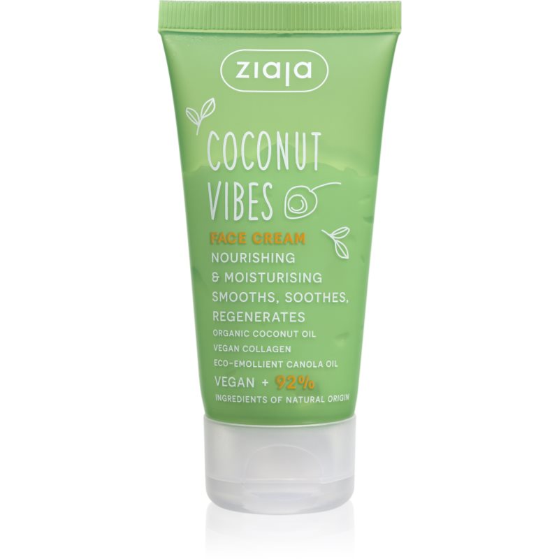 Ziaja Coconut Vibes Crema Notte Viso Per La Rigenerazione Della Pelle 50 Ml