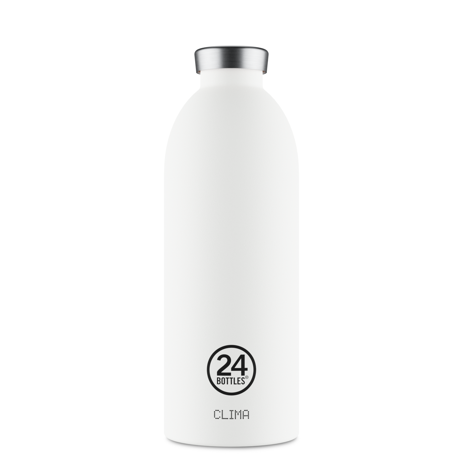 Borraccia Termica in acciaio inox, ermetica 850 ml, Bianca, Personalizzabile, Clima Bottle Ice White - 24Bottles