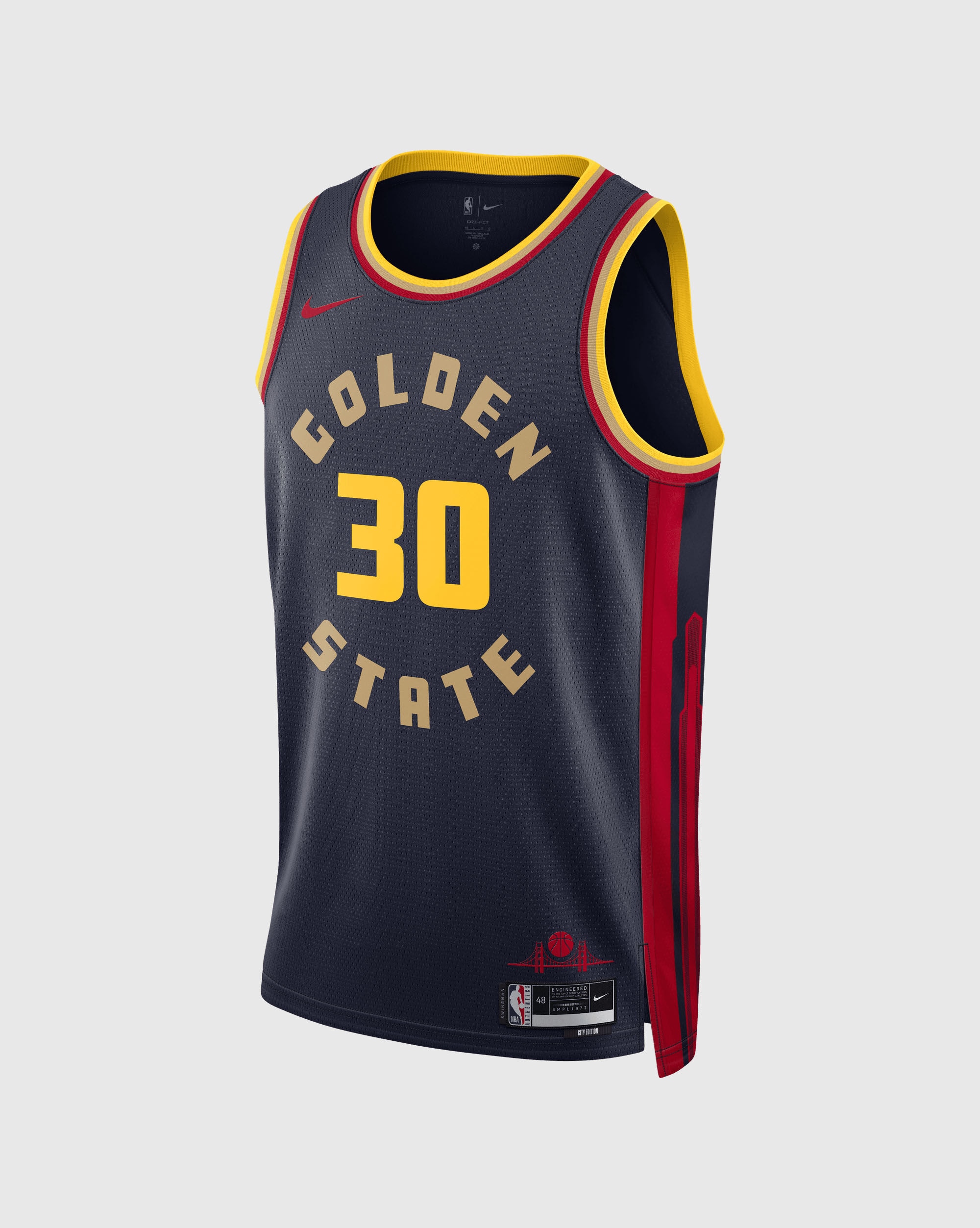 Canotta Golden State Warriors Stephen Curry Blu Uomo