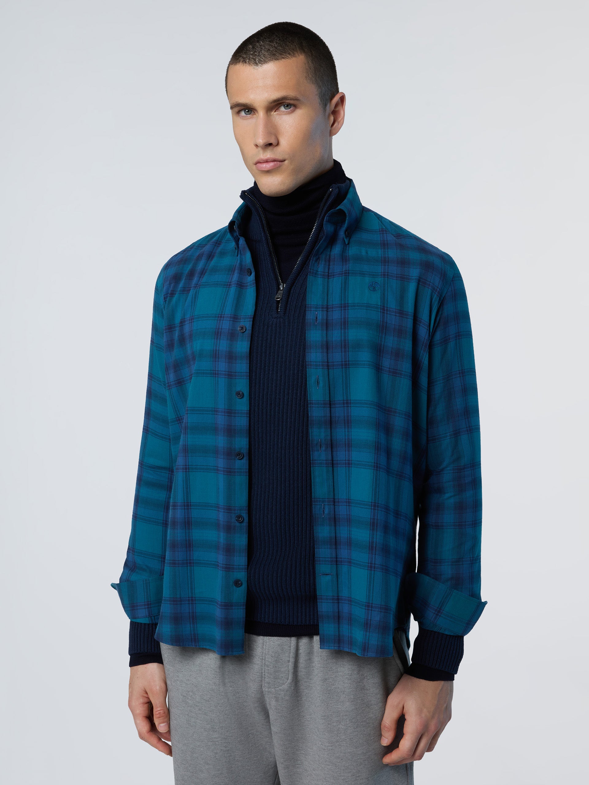North Sails - Camicia in flanella a quadri