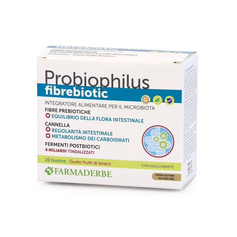 Farmaderbe - Farmaderbe Robiophilus Fibrebiotic 20 Bustine 5 G
