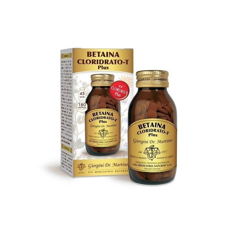 Dr. Giorgini - Dr. Giorgini Ser-vis Betaina Cloridrato-t Plus 180 Pastiglie