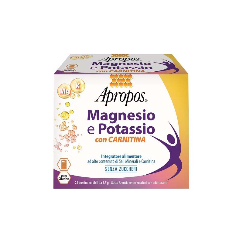 Desa Pharma - Desa Pharma Apropos Magnesio Potassio Carnitina 24 Bustine Senza Zucchero 3,5 G Cadauna