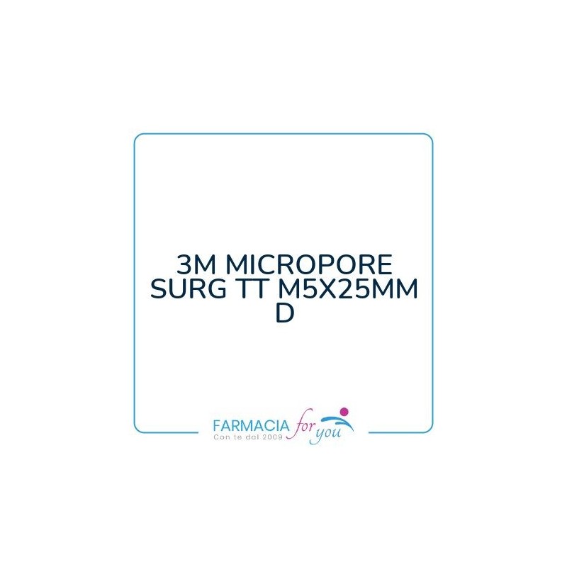 3m Italia - 3M MICROPORE SURG TT M5X25MM D