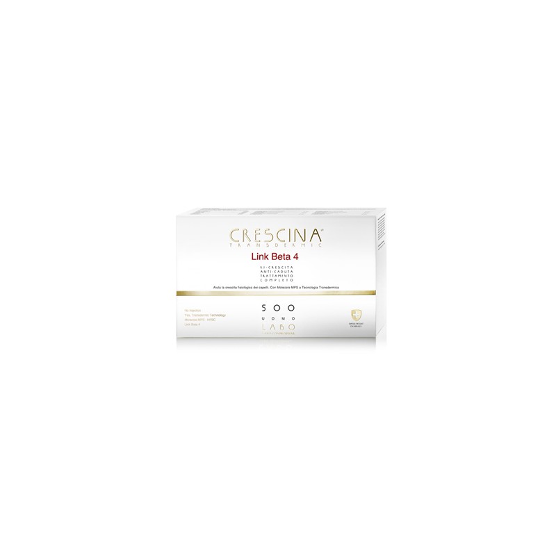Labo International - Labo International Crescina Link Beta 4 Ri-crescita 1300 Uomo Tc 10+10 Fiale 3,5 Ml