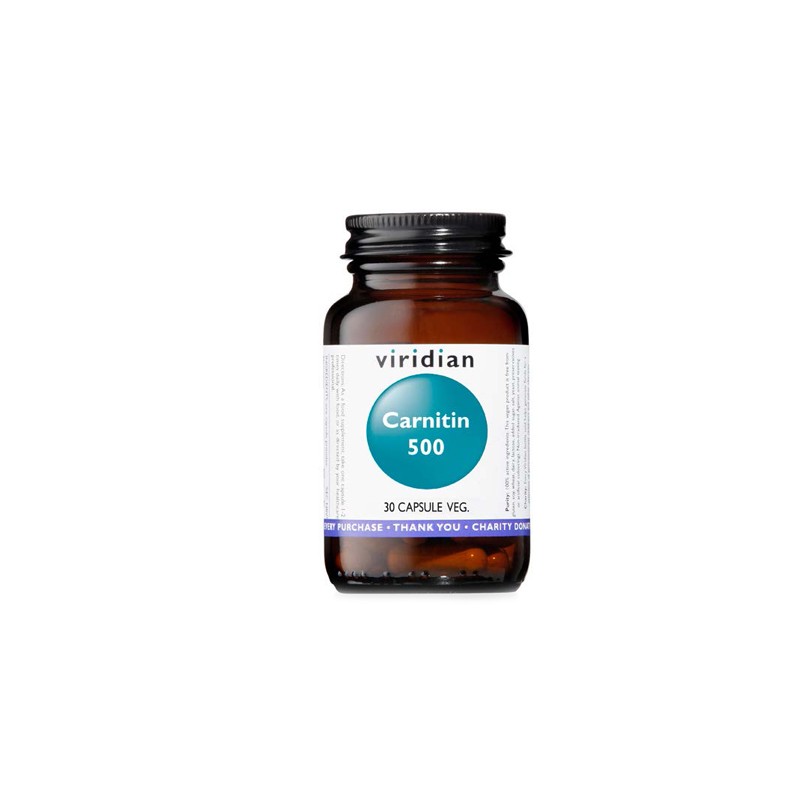 NATUR - Natur Viridian Carnitin 500 30 Capsule Viridian Carnitina 500