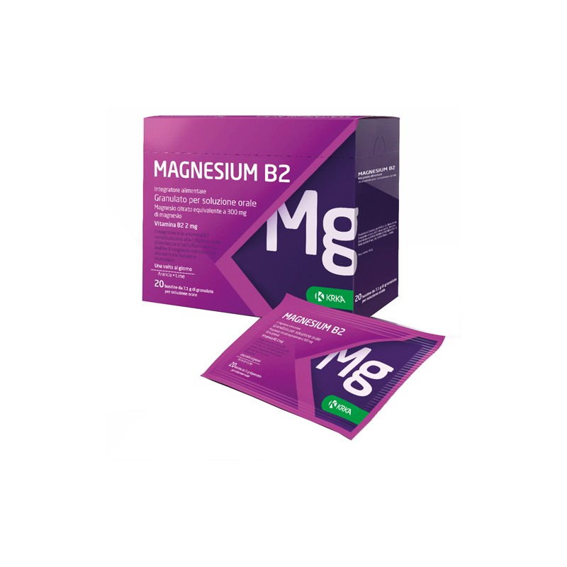 Krka Farmaceutici - Krka Farmaceutici Milano Magnesium B2 300/2mg 20 Bustine
