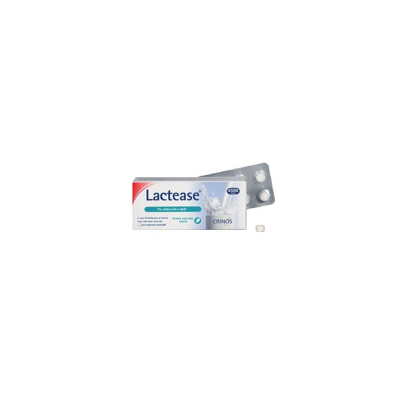 Crinos - Crinos Lactease 4500 Fcc Aroma Menta 30 Compresse Masticabili