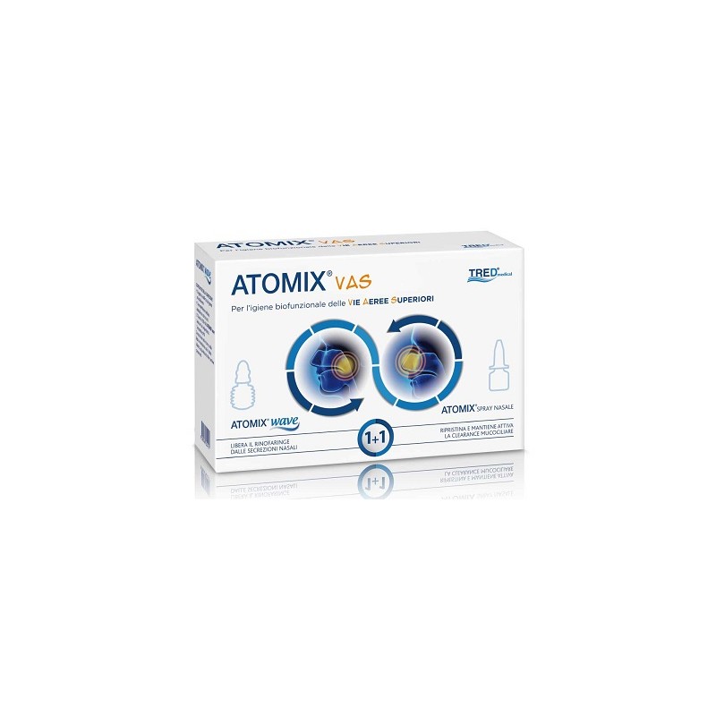 Tred - Tred Atomix Vas Kit Per Igiene Funzionale Delle Vie Aeree Superiori Atomic Wave + Spray