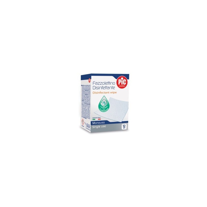 Pikdare - Pikdare Pic Solution Fazzolettini disinfettanti 12 Pezzi