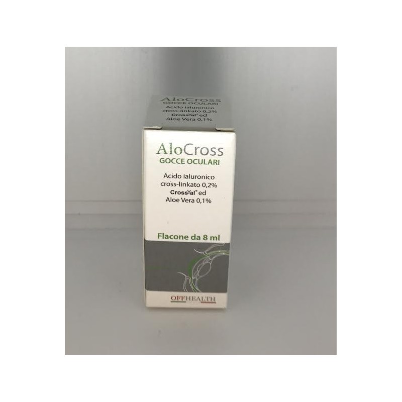 Offhealth - Offhealth Soluzione Oftalmica Lubrificante Alocross Acido Ialuronico Sale Sodico Cross Linkato 0,20% Ed Aloe Vera 1 Flacone 8 Ml