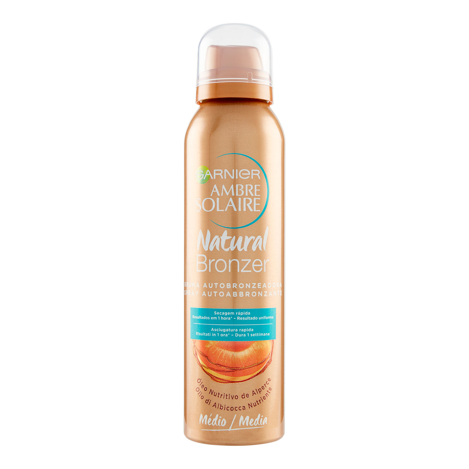 Ambre Solaire Spray Autoabbronzante Natural Bronzer, Arricchito Con Olio D'albicocca 150 ml