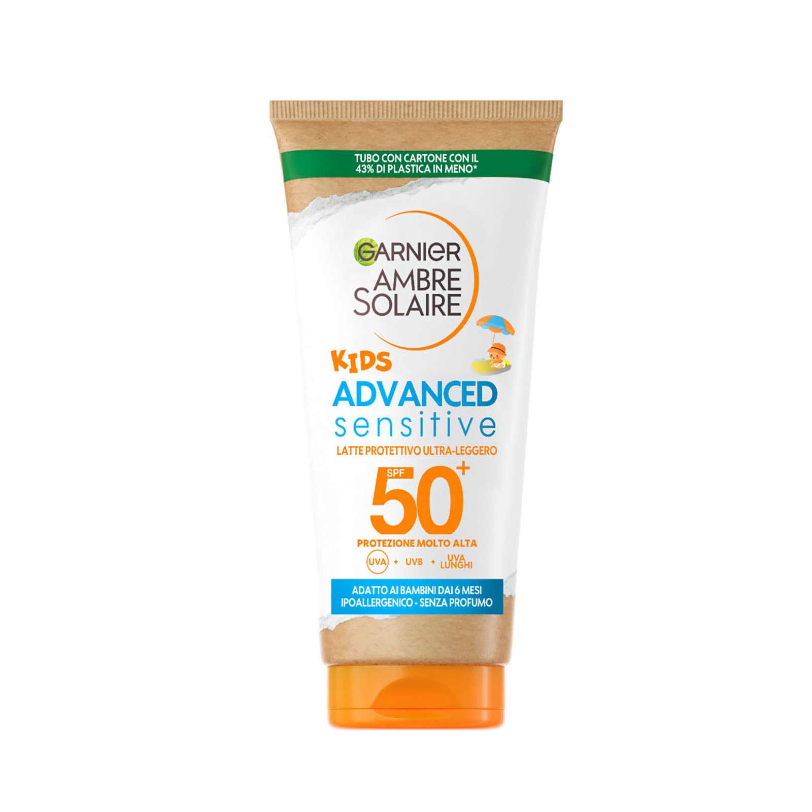 Ambre Solaire Advanced Sensitive Kids Latte Protettivo Spf50+ 50 ml