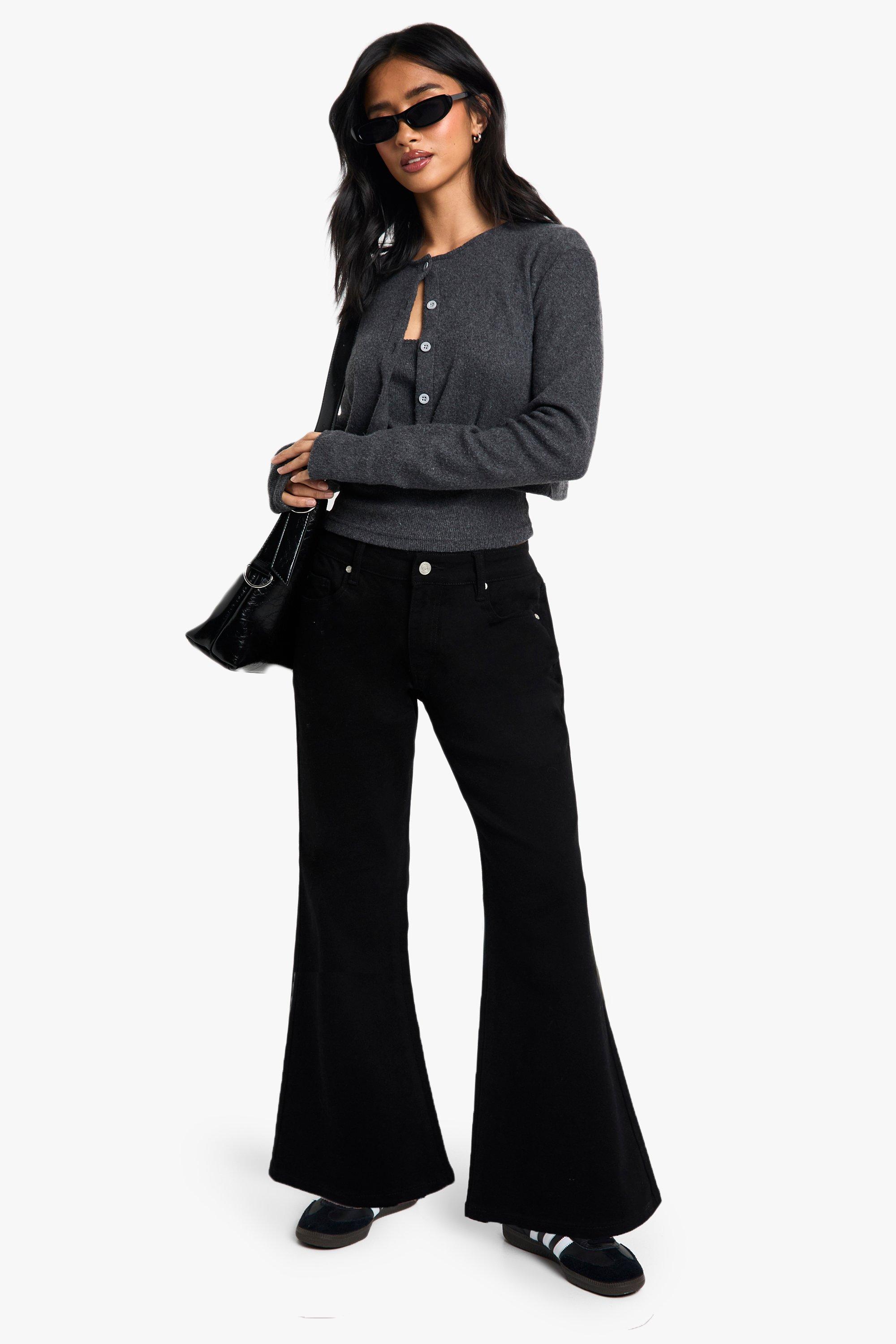 Jeans Petite Bootcut, Nero