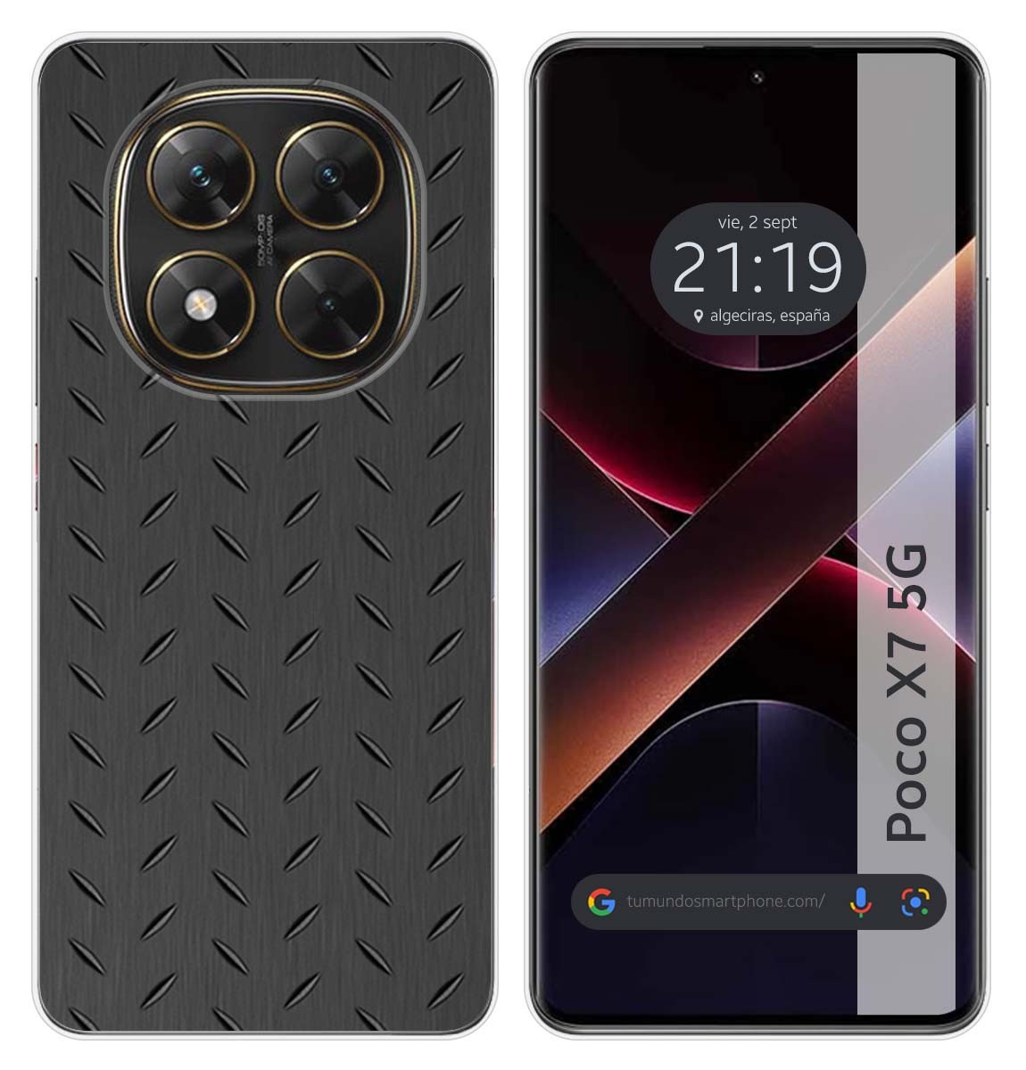 Custodia In Silicone Per Xiaomi Poco X7 5G Design Metal Disegni