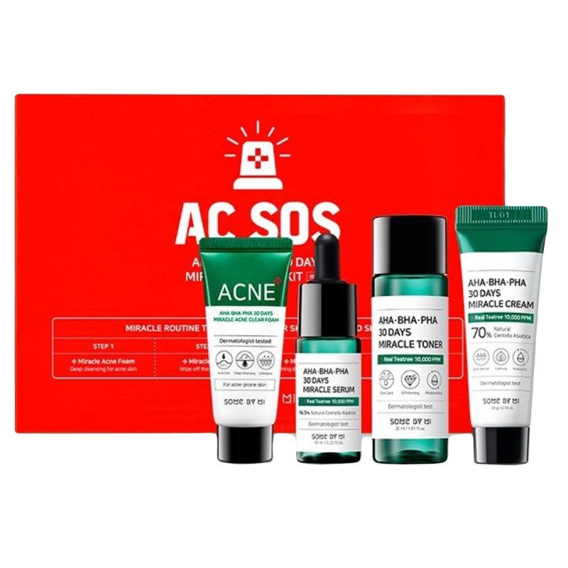 Alcuni by Mi AHA BHA PHA 30 giorni Miracle AC SOS, Kit per la pelle acneica