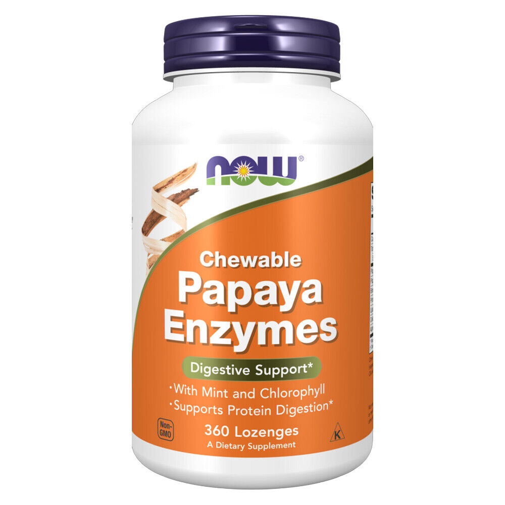 NOW FOODS - Papaya Enzyme, chewable - 360 lozenges NOW2972