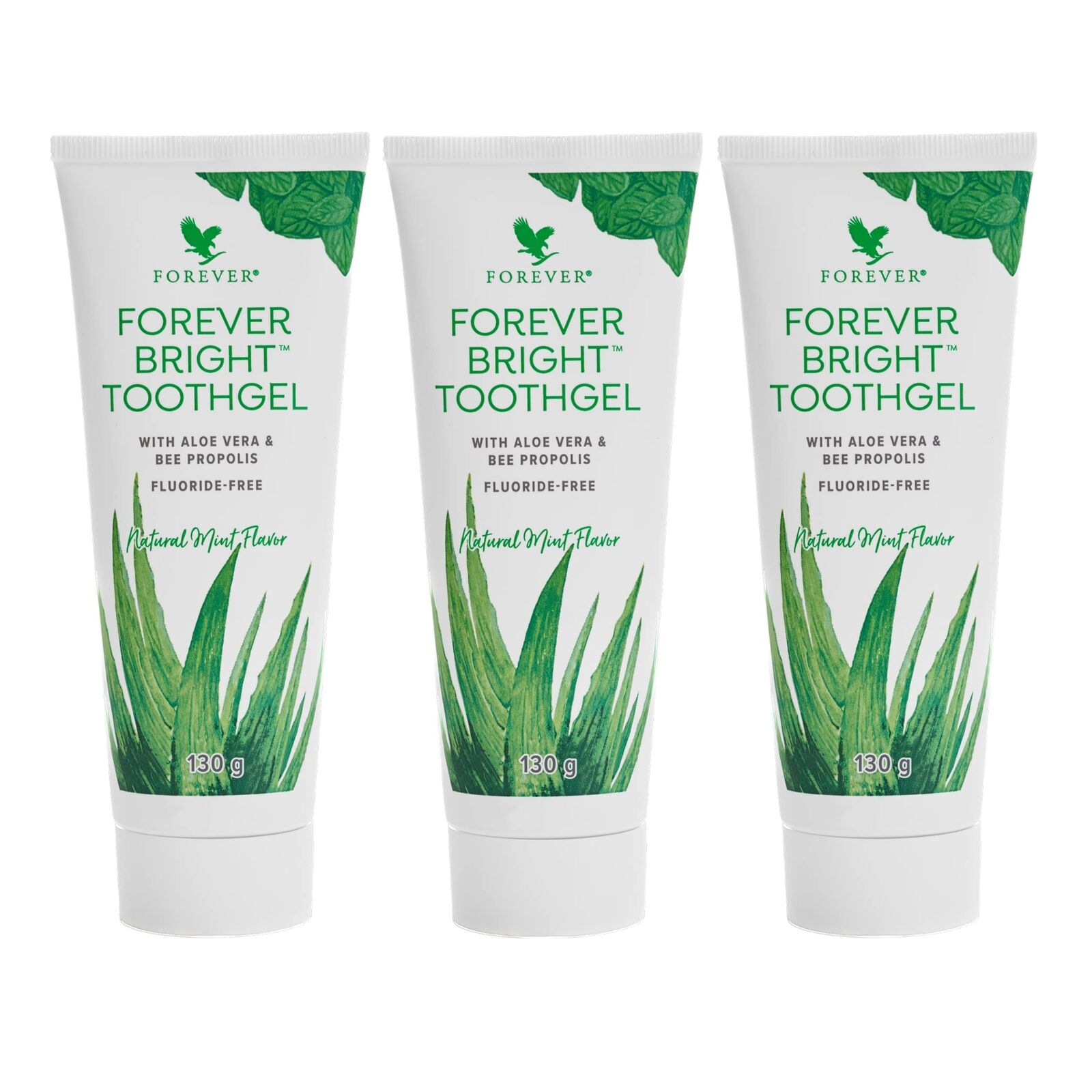 Forever Toothgel - Dentifricio con Aloe Vera - Pacchetto di 3 prodotti (v6T)