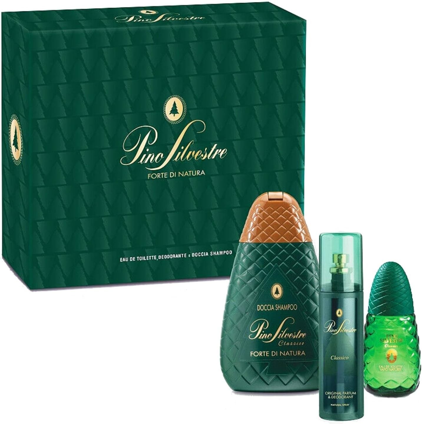 Pino Silvestre Profumo 75 Ml Bagnoschiuma 300 Ml Deodorante Uomo 100 Ml