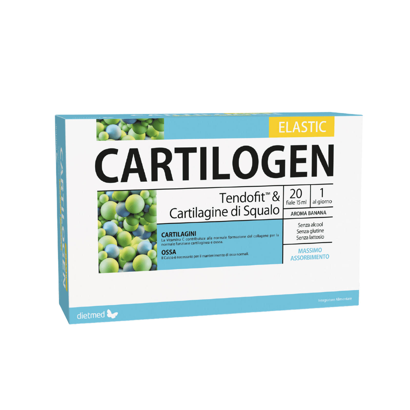 DietMed Cartilogen 20 Fiale da 15 ml integratore con cartilagine di squalo