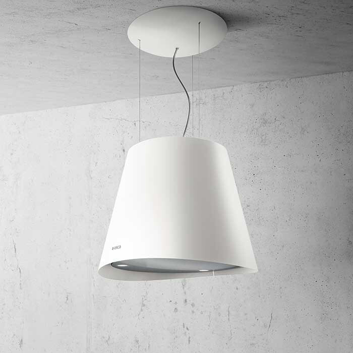 Cappa Cucina Elica Filtrante Isola 50 cm Bianco EASY UX WH/F/50