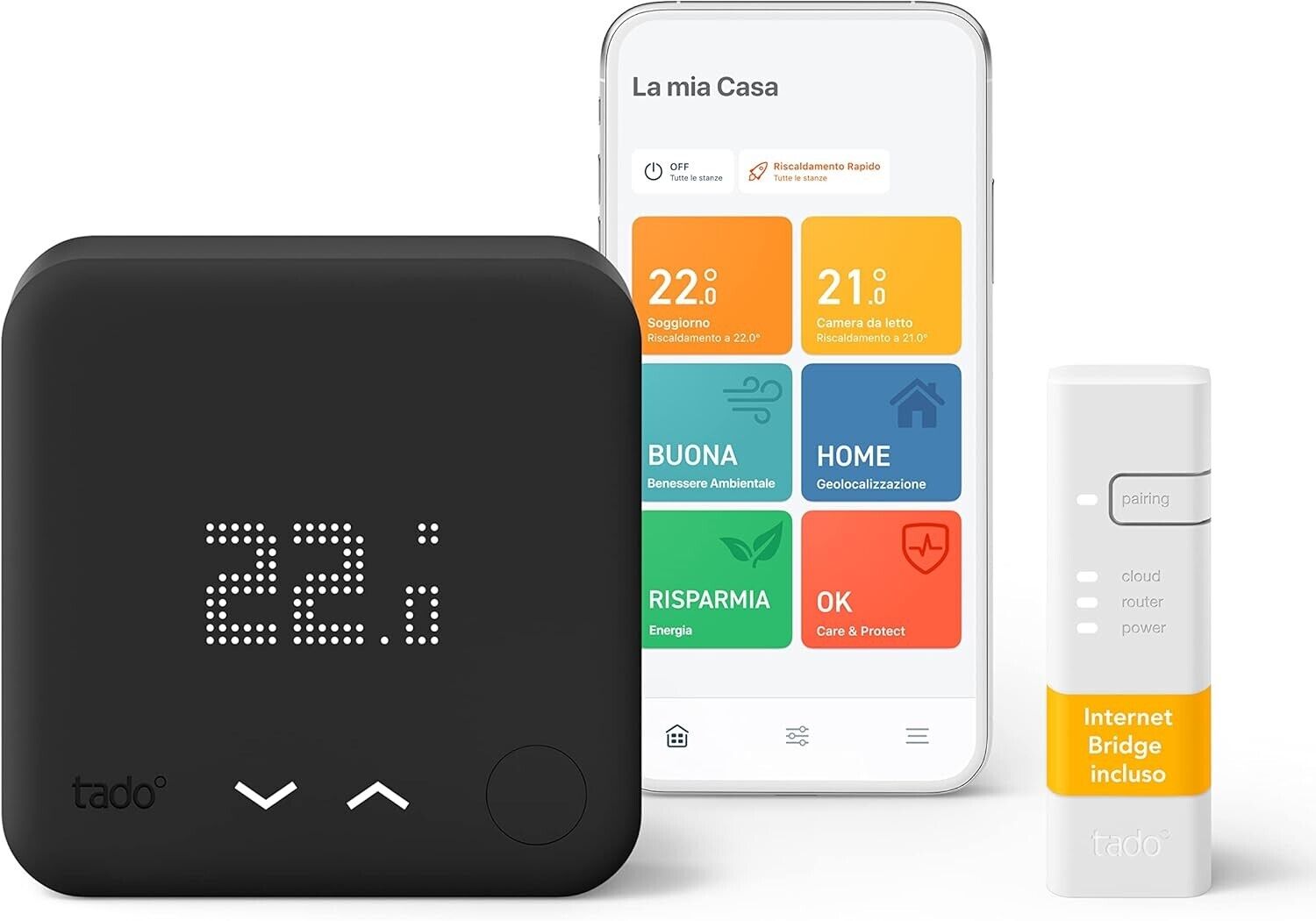 tado° Termostato Intelligente Cablato V3+, Kit base per caldaia