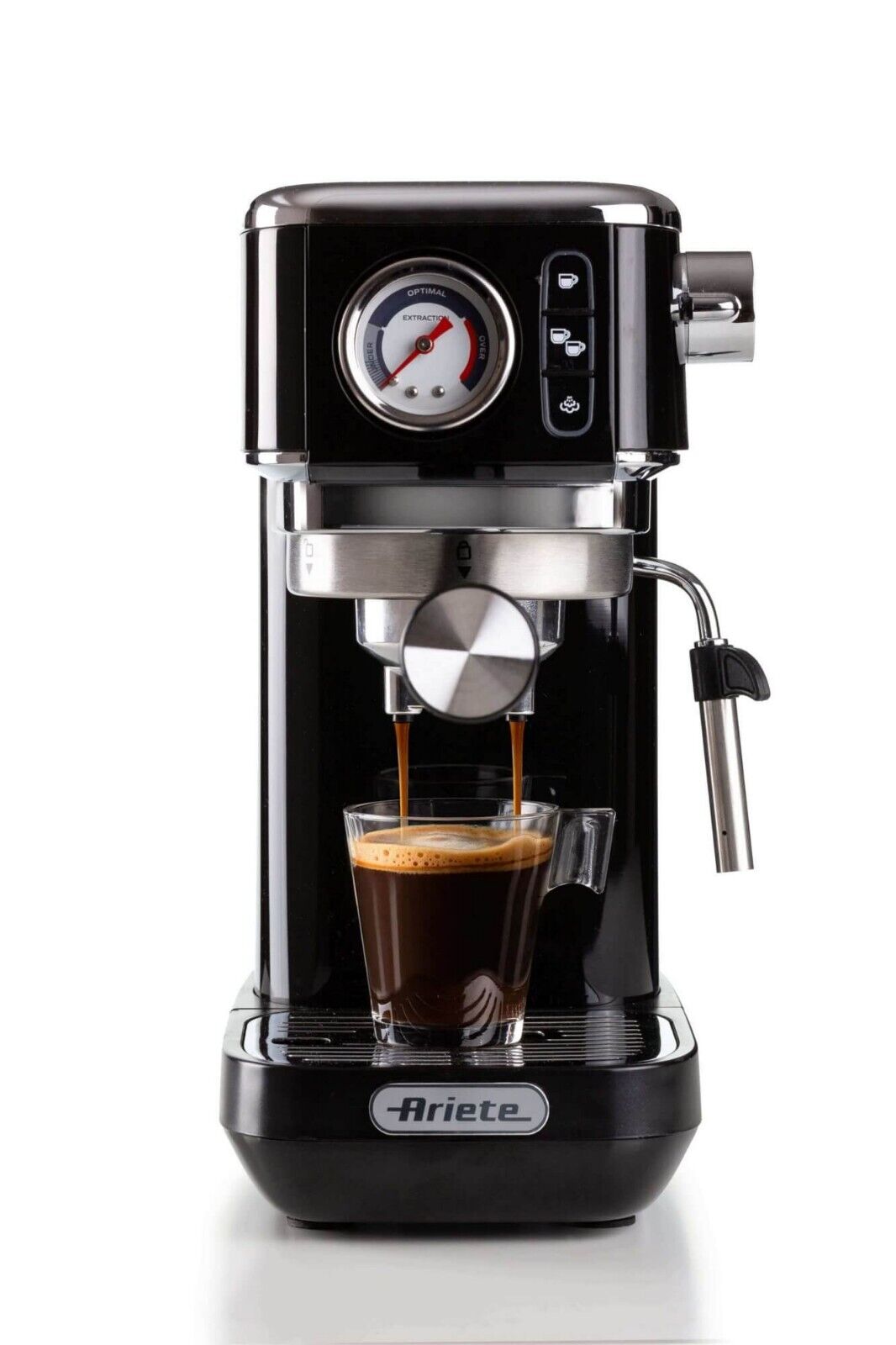 Ariete Macchina da caffè 1381 Metal nero polvere e cialde ESE 1300W maxi capp.