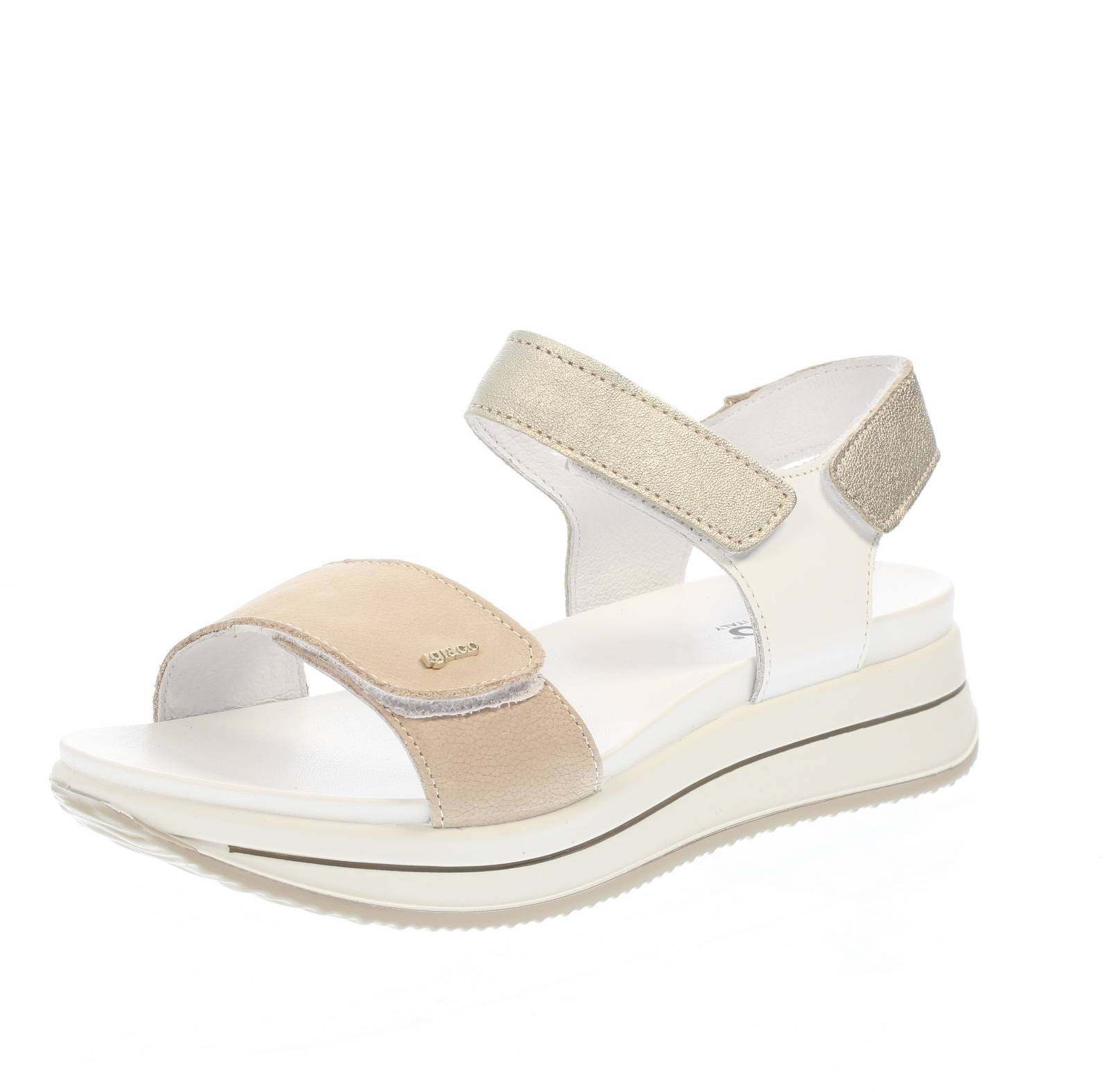 Igi & Co Sindy - Sandali Plateau In Pelle Beige - Taglia 40 [25cm] Scarpe Donna
