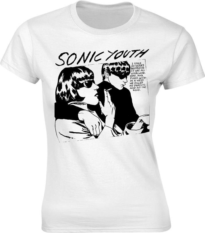 Abbigliamento Sonic Youth: Goo Album Cover (White) (T-Shirt Donna Tg. M)