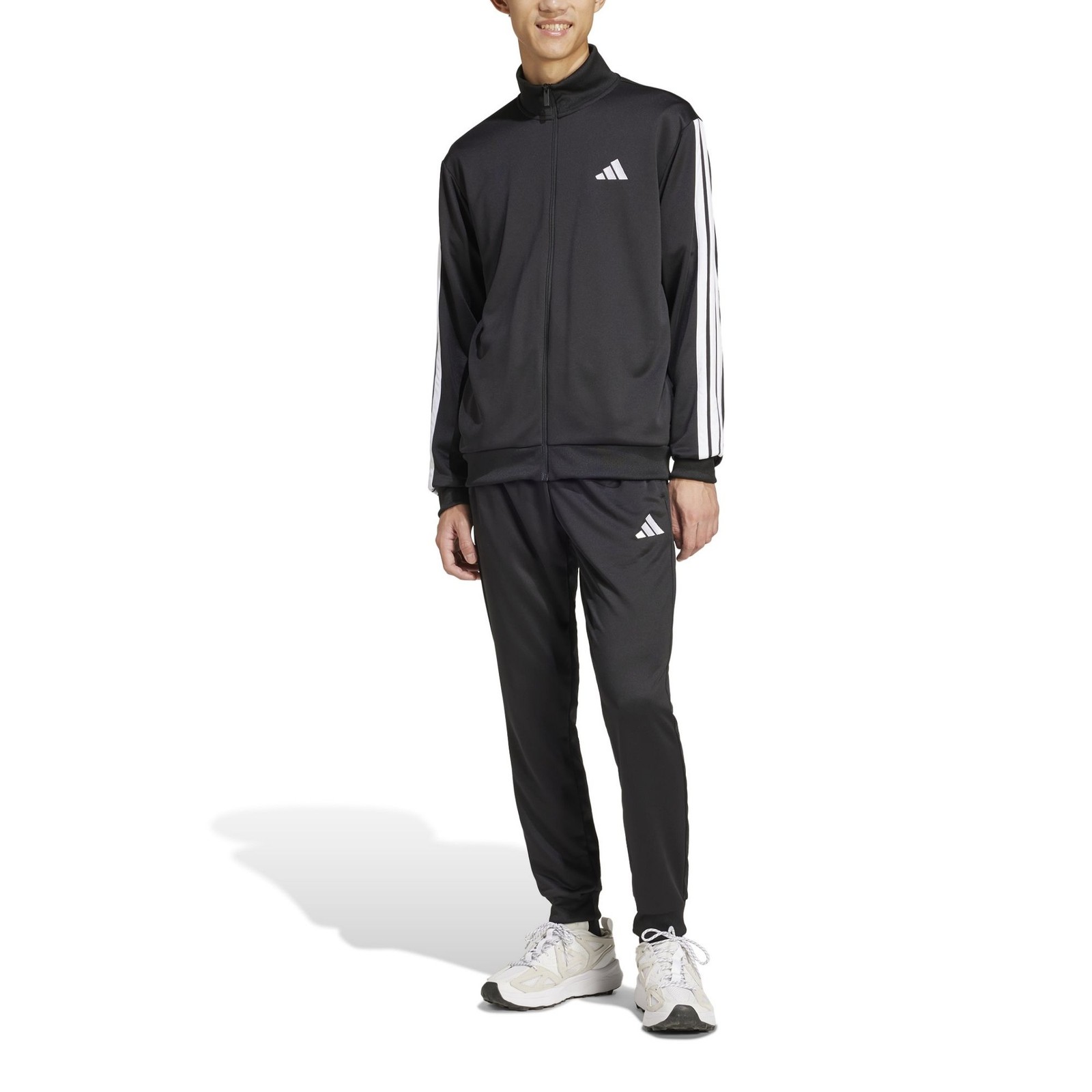 Adidas Tuta da Uomo Sportswear Basic 3-Stripes Nera Taglia M Codice JC5375