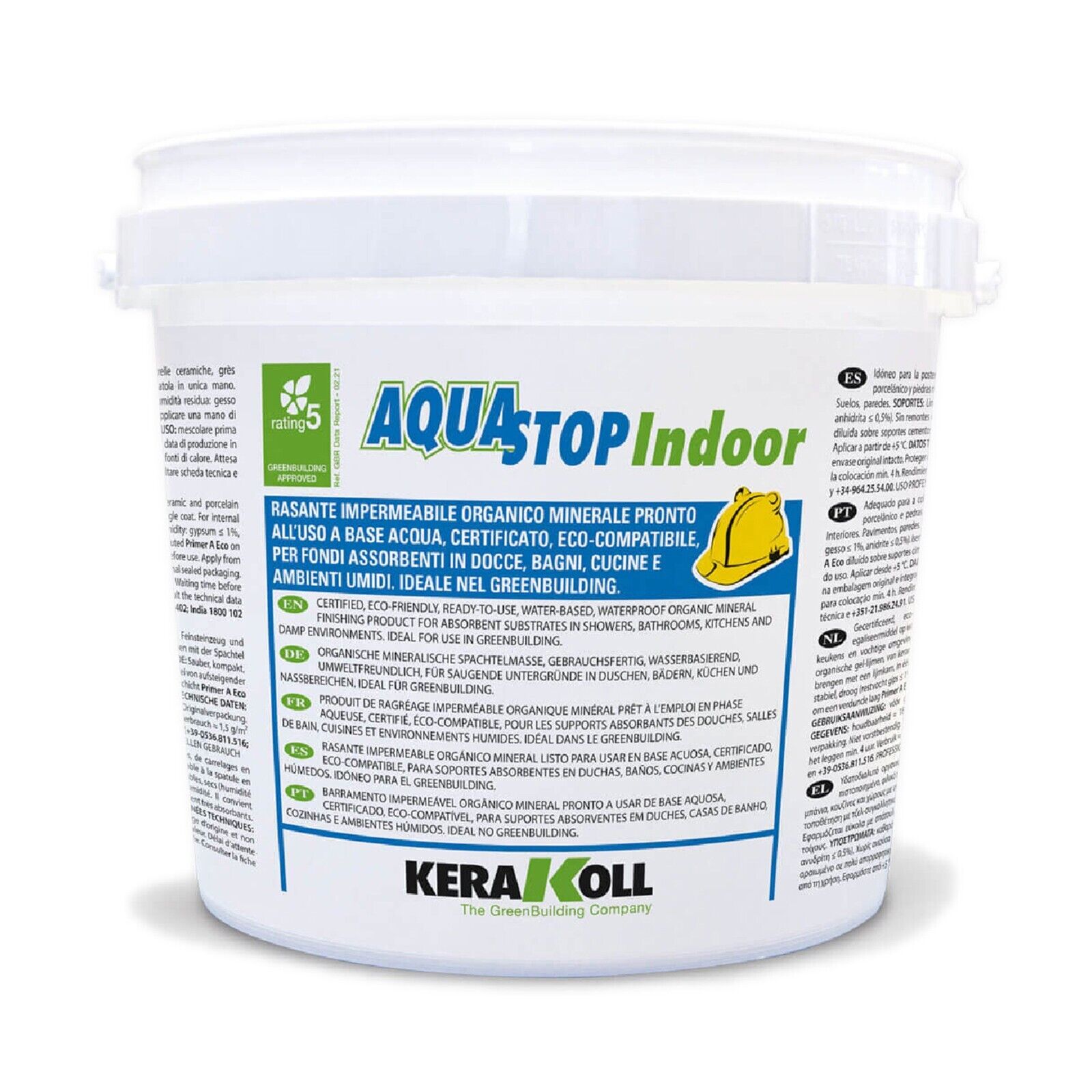 Kerakoll AQUASTOP INDOOR rasante impermeabile fondi assorbenti interni umidi 5KG