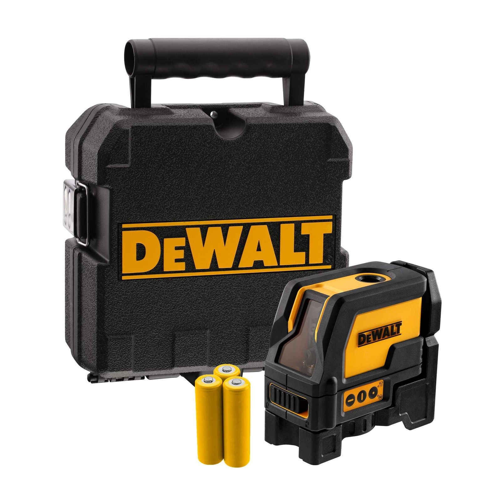 DEWALT DW0822-XJ Livella Laser linea verticale e oriozzontale + 2 punti piombo,