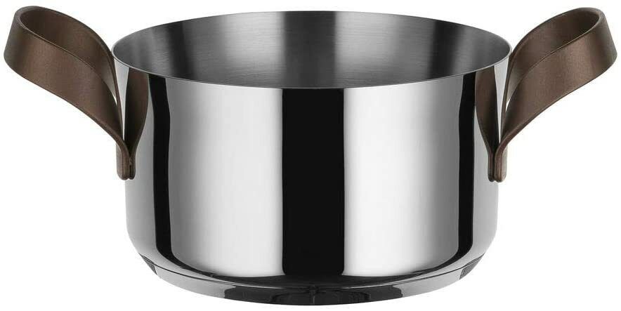 Casseruola 2 Manici 16 cm Alessi edo PU101/16  in Acciaio Inox 18/10 - Induzione