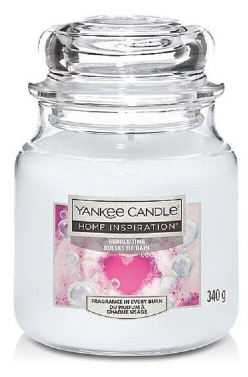 IDEA REGALO YANKEE CANDLE HOME INSPIRATION BUBBLE TIME GIARA MEDIA 304 GR