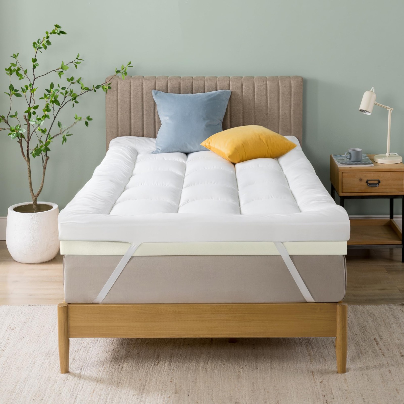 Zinus Topper in Schiuma Viscoelastica 80x190 cm - Spessore 10 cm - Design a Cell