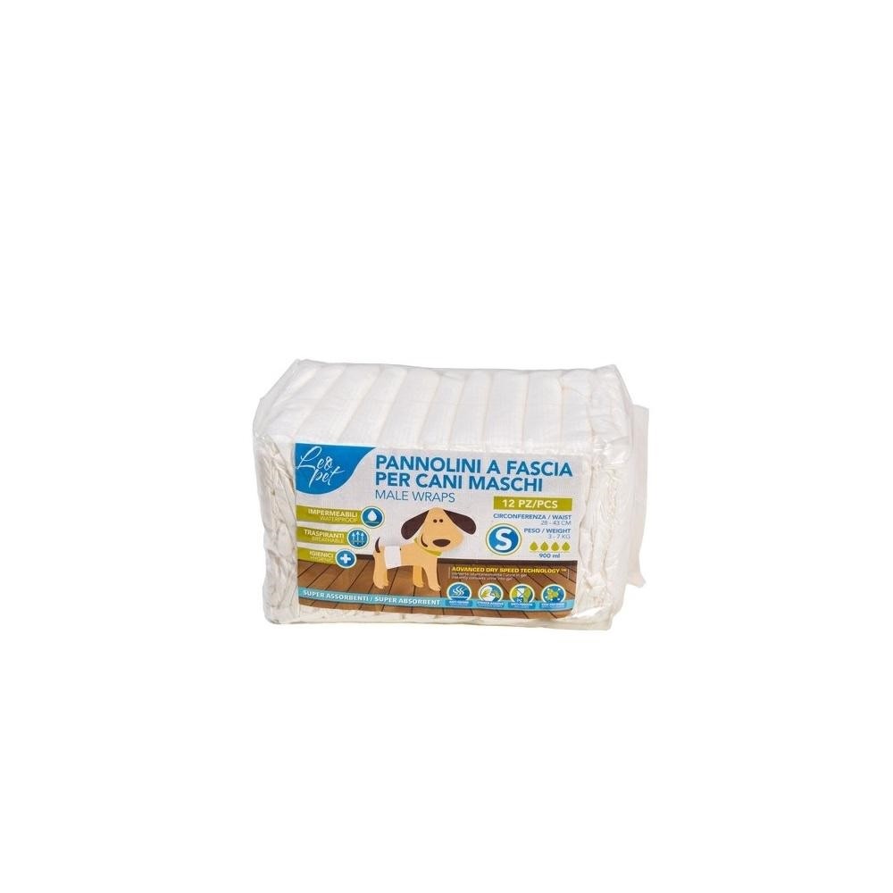 Leo Pet Pannolini Taglia S 3-7 kg 12 pz